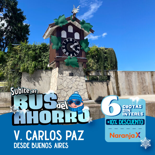 pasajes desde Buenos Aires a Villa Carlos Paz